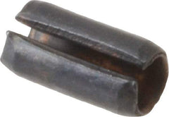 Value Collection - 3mm Diam x 6mm Long Slotted Spring Pin - Grade 1070-1080 Steel, Plain Finish - Exact Industrial Supply