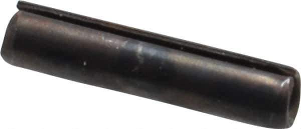 Value Collection - 3mm Diam x 14mm Long Slotted Spring Pin - Grade 1070-1080 Steel, Plain Finish - Exact Industrial Supply