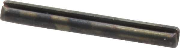 Value Collection - 3mm Diam x 24mm Long Slotted Spring Pin - Grade 1070-1080 Steel, Plain Finish - Exact Industrial Supply