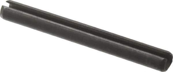 Value Collection - 3mm Diam x 26mm Long Slotted Spring Pin - Grade 1070-1080 Steel, Plain Finish - Exact Industrial Supply