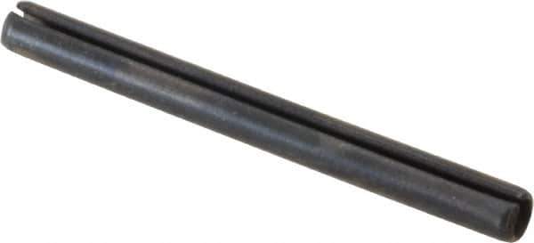 Value Collection - 3mm Diam x 32mm Long Slotted Spring Pin - Grade 1070-1080 Steel, Plain Finish - Exact Industrial Supply