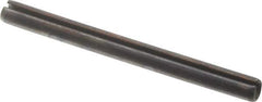 Value Collection - 3mm Diam x 35mm Long Slotted Spring Pin - Grade 1070-1080 Steel, Plain Finish - Exact Industrial Supply