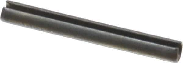 Value Collection - 3.5mm Diam x 30mm Long Slotted Spring Pin - Grade 1070-1080 Steel, Plain Finish - Exact Industrial Supply
