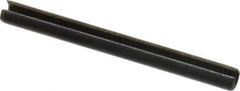 Value Collection - 3.5mm Diam x 40mm Long Slotted Spring Pin - Grade 1070-1080 Steel, Plain Finish - Exact Industrial Supply