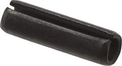 Value Collection - 4mm Diam x 14mm Long Slotted Spring Pin - Grade 1070-1080 Steel, Plain Finish - Exact Industrial Supply