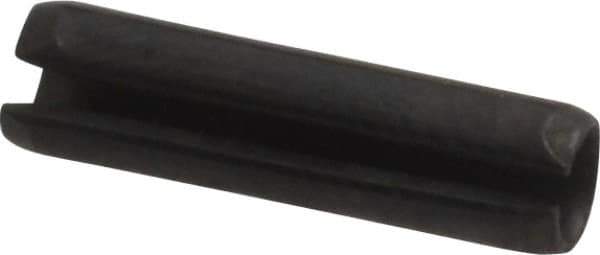 Value Collection - 4mm Diam x 16mm Long Slotted Spring Pin - Grade 1070-1080 Steel, Plain Finish - Exact Industrial Supply