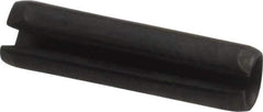 Value Collection - 4mm Diam x 16mm Long Slotted Spring Pin - Grade 1070-1080 Steel, Plain Finish - Exact Industrial Supply