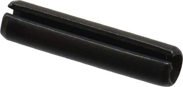 Value Collection - 4mm Diam x 18mm Long Slotted Spring Pin - Grade 1070-1080 Steel, Plain Finish - Exact Industrial Supply