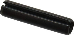 Value Collection - 4mm Diam x 18mm Long Slotted Spring Pin - Grade 1070-1080 Steel, Plain Finish - Exact Industrial Supply
