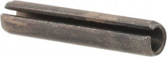 Value Collection - 4mm Diam x 20mm Long Slotted Spring Pin - Grade 1070-1080 Steel, Plain Finish - Exact Industrial Supply
