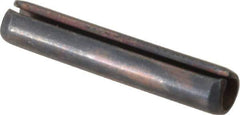Value Collection - 4mm Diam x 22mm Long Slotted Spring Pin - Grade 1070-1080 Steel, Plain Finish - Exact Industrial Supply