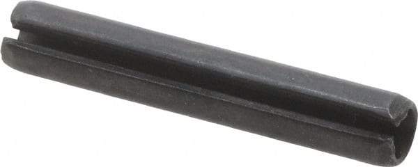 Value Collection - 4mm Diam x 24mm Long Slotted Spring Pin - Grade 1070-1080 Steel, Plain Finish - Exact Industrial Supply