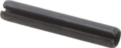 Value Collection - 4mm Diam x 24mm Long Slotted Spring Pin - Grade 1070-1080 Steel, Plain Finish - Exact Industrial Supply