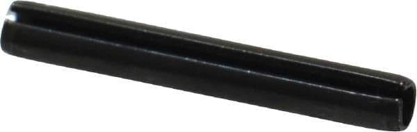 Value Collection - 4mm Diam x 30mm Long Slotted Spring Pin - Grade 1070-1080 Steel, Plain Finish - Exact Industrial Supply