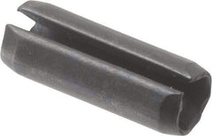 Value Collection - 5mm Diam x 14mm Long Slotted Spring Pin - Grade 1070-1080 Steel, Plain Finish - Exact Industrial Supply