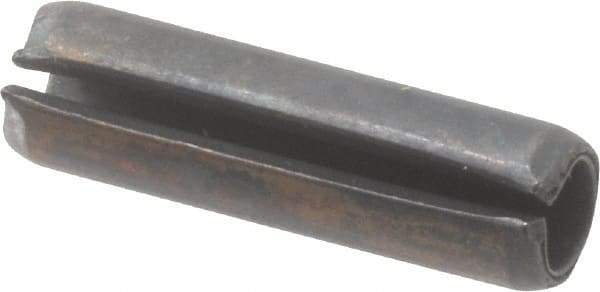 Value Collection - 5mm Diam x 18mm Long Slotted Spring Pin - Grade 1070-1080 Steel, Plain Finish - Exact Industrial Supply