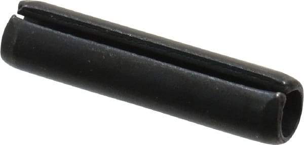 Value Collection - 5mm Diam x 22mm Long Slotted Spring Pin - Grade 1070-1080 Steel, Plain Finish - Exact Industrial Supply