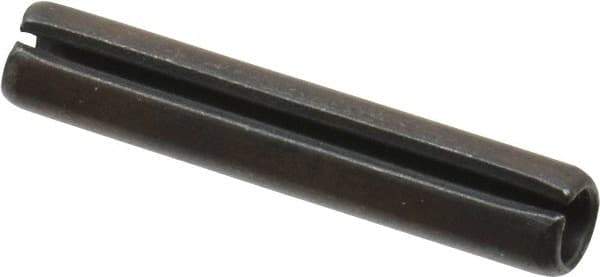 Value Collection - 5mm Diam x 28mm Long Slotted Spring Pin - Grade 1070-1080 Steel, Plain Finish - Exact Industrial Supply