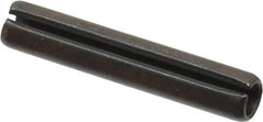 Value Collection - 5mm Diam x 28mm Long Slotted Spring Pin - Grade 1070-1080 Steel, Plain Finish - Exact Industrial Supply