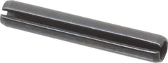 Value Collection - 5mm Diam x 32mm Long Slotted Spring Pin - Grade 1070-1080 Steel, Plain Finish - Exact Industrial Supply