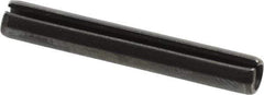 Value Collection - 5mm Diam x 35mm Long Slotted Spring Pin - Grade 1070-1080 Steel, Plain Finish - Exact Industrial Supply