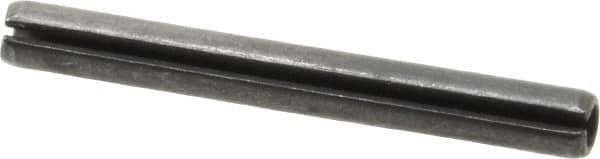Value Collection - 5mm Diam x 45mm Long Slotted Spring Pin - Grade 1070-1080 Steel, Plain Finish - Exact Industrial Supply