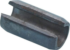 Value Collection - 6mm Diam x 12mm Long Slotted Spring Pin - Grade 1070-1080 Steel, Plain Finish - Exact Industrial Supply