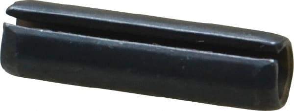 Value Collection - 6mm Diam x 22mm Long Slotted Spring Pin - Grade 1070-1080 Steel, Plain Finish - Exact Industrial Supply