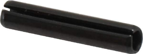 Value Collection - 6mm Diam x 30mm Long Slotted Spring Pin - Grade 1070-1080 Steel, Plain Finish - Exact Industrial Supply