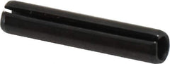Value Collection - 6mm Diam x 30mm Long Slotted Spring Pin - Grade 1070-1080 Steel, Plain Finish - Exact Industrial Supply