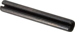 Value Collection - 6mm Diam x 40mm Long Slotted Spring Pin - Grade 1070-1080 Steel, Plain Finish - Exact Industrial Supply