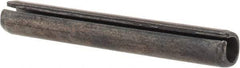 Value Collection - 6mm Diam x 45mm Long Slotted Spring Pin - Grade 1070-1080 Steel, Plain Finish - Exact Industrial Supply