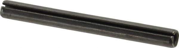 Value Collection - 6mm Diam x 60mm Long Slotted Spring Pin - Grade 1070-1080 Steel, Plain Finish - Exact Industrial Supply