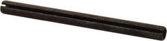 Value Collection - 6mm Diam x 75mm Long Slotted Spring Pin - Grade 1070-1080 Steel, Plain Finish - Exact Industrial Supply