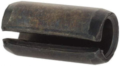 Value Collection - 8mm Diam x 16mm Long Slotted Spring Pin - Grade 1070-1080 Steel, Plain Finish - Exact Industrial Supply