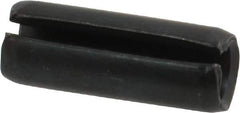 Value Collection - 8mm Diam x 22mm Long Slotted Spring Pin - Grade 1070-1080 Steel, Plain Finish - Exact Industrial Supply