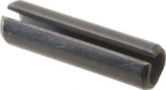 Value Collection - 8mm Diam x 30mm Long Slotted Spring Pin - Grade 1070-1080 Steel, Plain Finish - Exact Industrial Supply