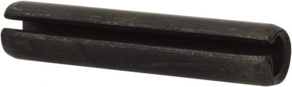 Value Collection - 8mm Diam x 40mm Long Slotted Spring Pin - Grade 1070-1080 Steel, Plain Finish - Exact Industrial Supply