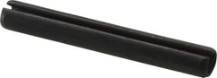 Value Collection - 8mm Diam x 60mm Long Slotted Spring Pin - Grade 1070-1080 Steel, Plain Finish - Exact Industrial Supply