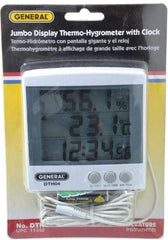 General - 23 to 122°F, 20 to 99% Humidity Range, Thermo-Hygrometer - 6% Relative Humidity Accuracy - Exact Industrial Supply
