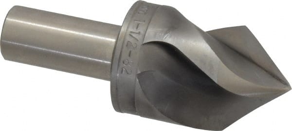 M.A. Ford - 1-1/2" Head Diam, 3/4" Shank Diam, 3 Flute 82° High Speed Steel Countersink - Exact Industrial Supply