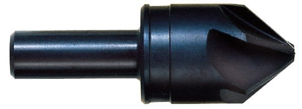 Hertel - 1-3/4" Head Diam, 1" Shank Diam, 6 Flute 60° High Speed Steel Countersink - Exact Industrial Supply