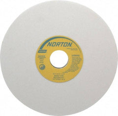 Norton - 8" Diam x 1-1/4" Hole x 1/4" Thick, I Hardness, 80 Grit Surface Grinding Wheel - Aluminum Oxide, Type 1, Medium Grade, 3,600 Max RPM, Vitrified Bond, No Recess - Exact Industrial Supply