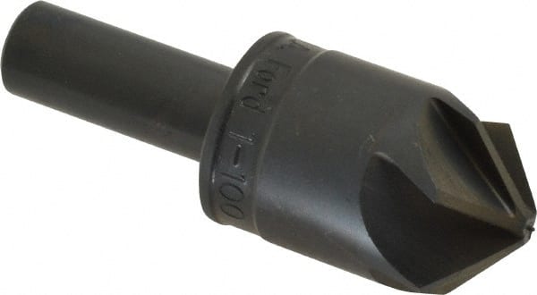 M.A. Ford - 1" Head Diam, 1/2" Shank Diam, 6 Flute 100° High Speed Steel Countersink - Exact Industrial Supply