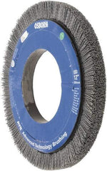 Osborn - 12" OD, 5-1/4" Arbor Hole, Crimped Nylon Wheel Brush - 1" Face Width, 1-1/4" Trim Length, 0.035" Filament Diam, 1,800 RPM - Exact Industrial Supply