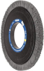 Osborn - 14" OD, 5-1/4" Arbor Hole, Crimped Nylon Wheel Brush - 1" Face Width, 1-1/4" Trim Length, 0.04" Filament Diam, 1,800 RPM - Exact Industrial Supply