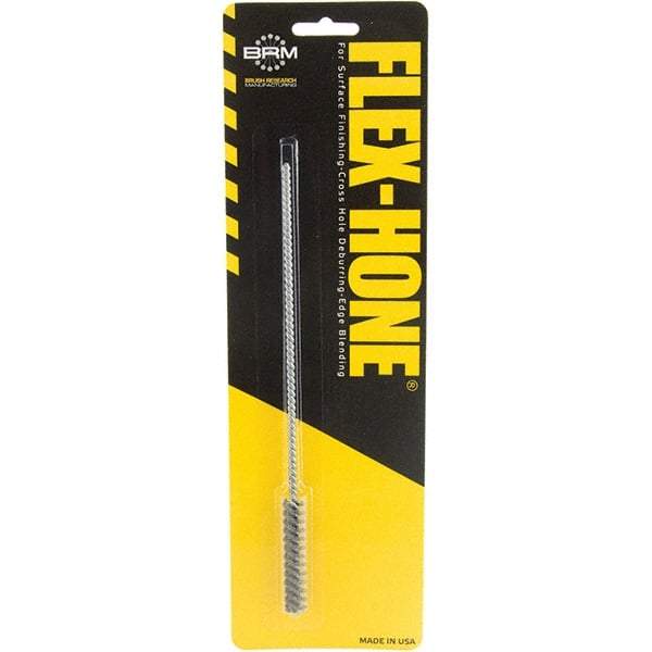 Brush Research Mfg. - 10mm Bore Diam, 240 Grit, Zirconia Alumina Flexible Hone - Extra Fine, 8" OAL - Exact Industrial Supply