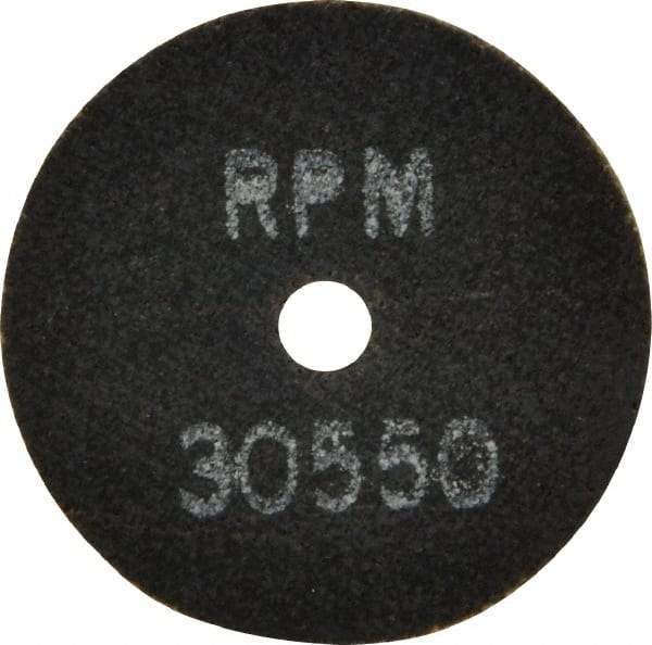 Made in USA - 2" 46 Grit Aluminum Oxide Cutoff Wheel - 1/16" Thick, 1/4" Arbor, 30,550 Max RPM, Use with Die Grinders - Exact Industrial Supply