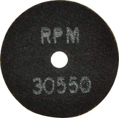 Made in USA - 2" 46 Grit Aluminum Oxide Cutoff Wheel - 1/16" Thick, 1/4" Arbor, 30,550 Max RPM, Use with Die Grinders - Exact Industrial Supply