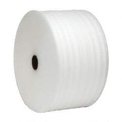 Value Collection - 275' Long x 12" Wide x 1/8" Thick, Polyethylene Foam - White - Exact Industrial Supply